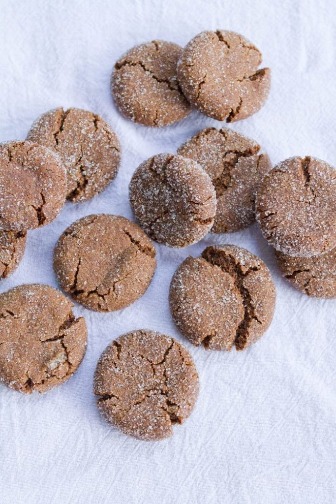 gluten-free quinoa gingersnap cookies