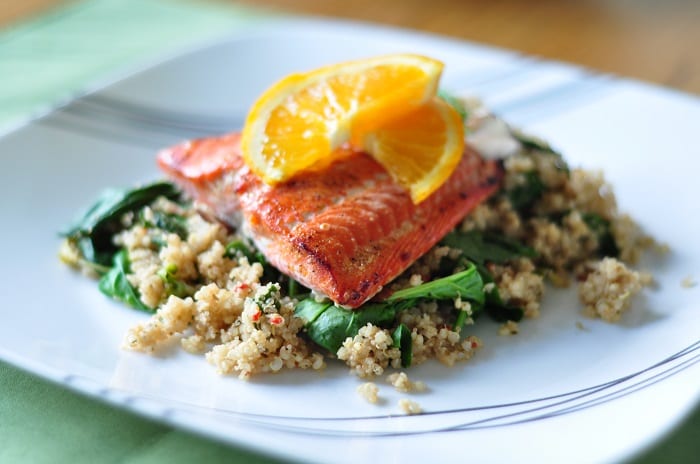 Citrus Salmon and Herbed Ancient Grains