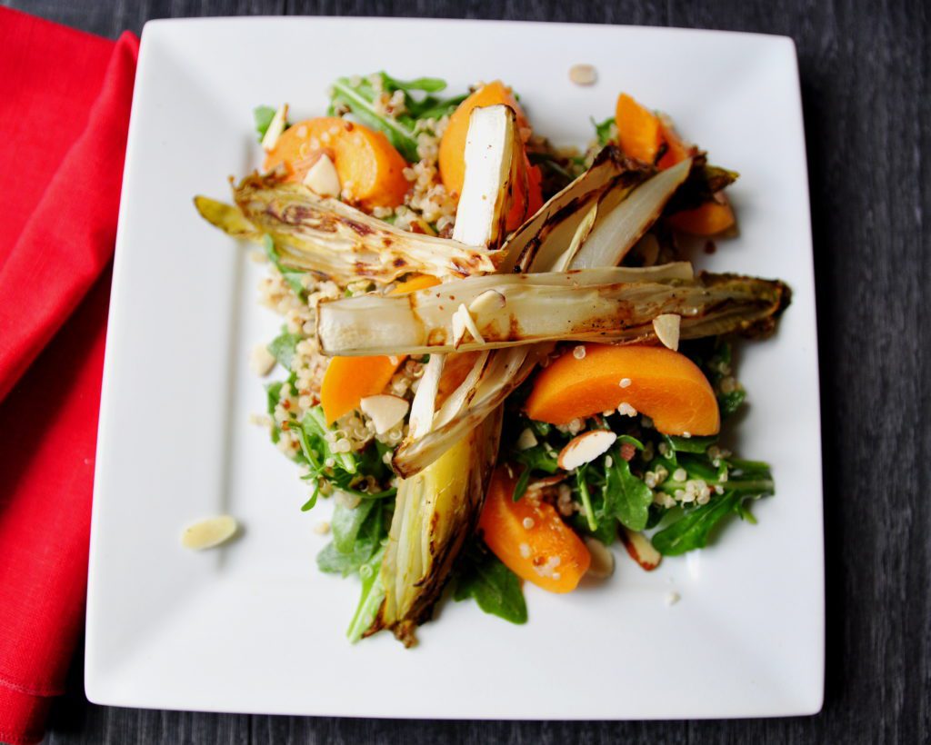 Roasted Endive, Quinoa and Apricot Salad