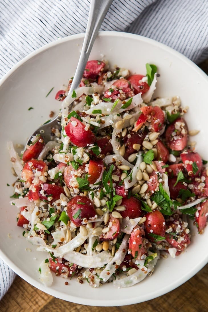 Cherry Salad with Quinoa and Fennel Ancient Harvest