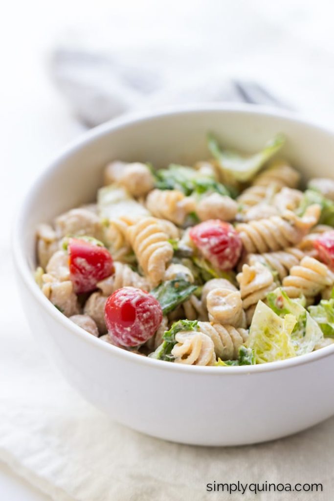 Vegan Caesar Pasta Salad