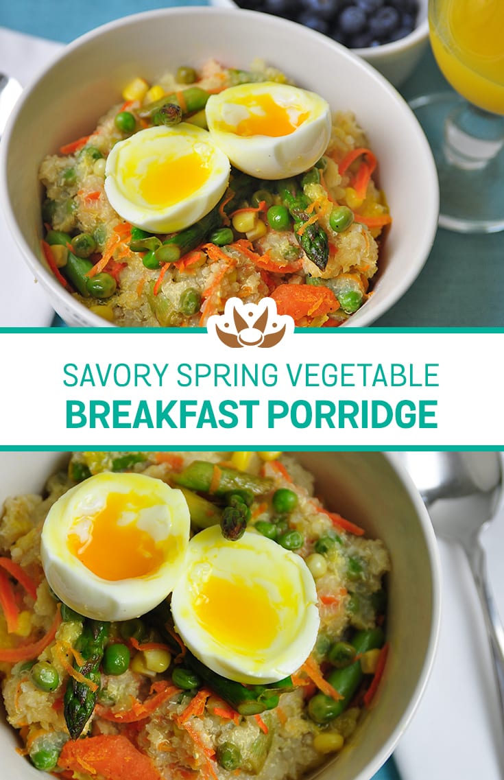 Savory Spring Vegetable Breakfast Porridge - Ancient Harvest