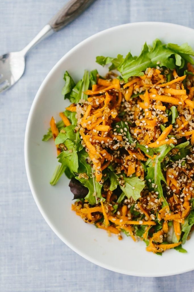 Ginger Carrot Salad with Quinoa