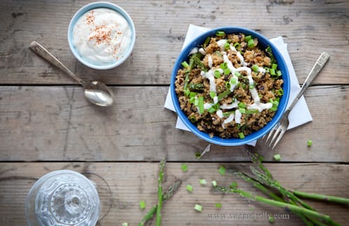 spicy-quinoa-asparagus-bowl-with-sour-cream-recipe
