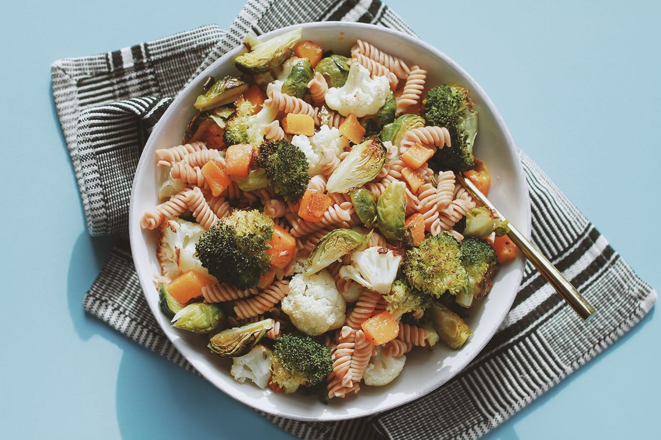 Roasted Vegetable Pasta with ProteinPacked Noodles Ancient Harvest