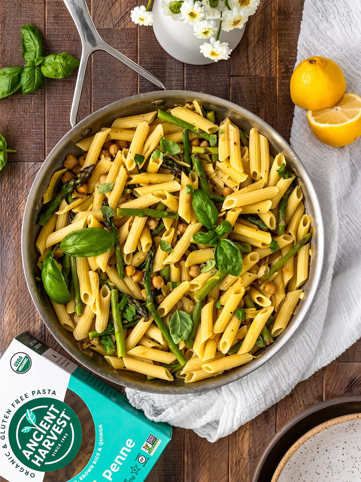 Lemon Garlic Penne Ancient Harvest