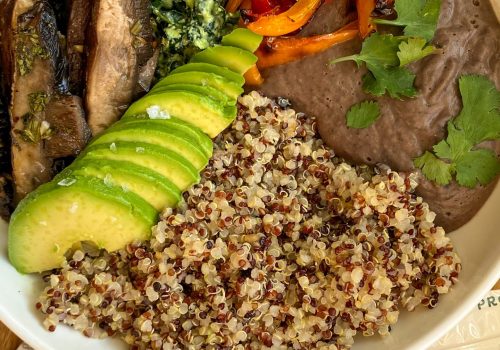 MUSHROOM ASADA QUINOA BOWL