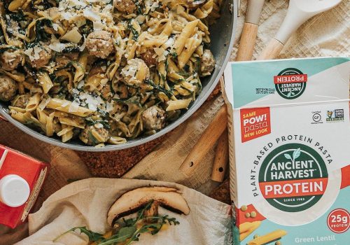 Protein Penne, Creamy Mushroom Pasta