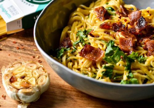 Roasted Garlic and Butternut Squash Pasta @uncomplicatedchef