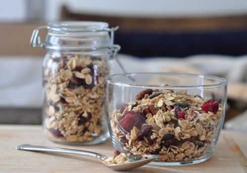 Quinoa maple granola